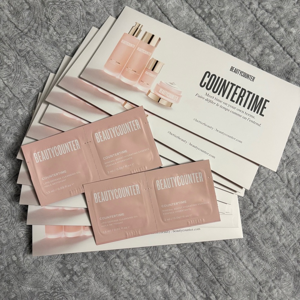 Beautycounter Countertime regimen samples. 10 sample sets.